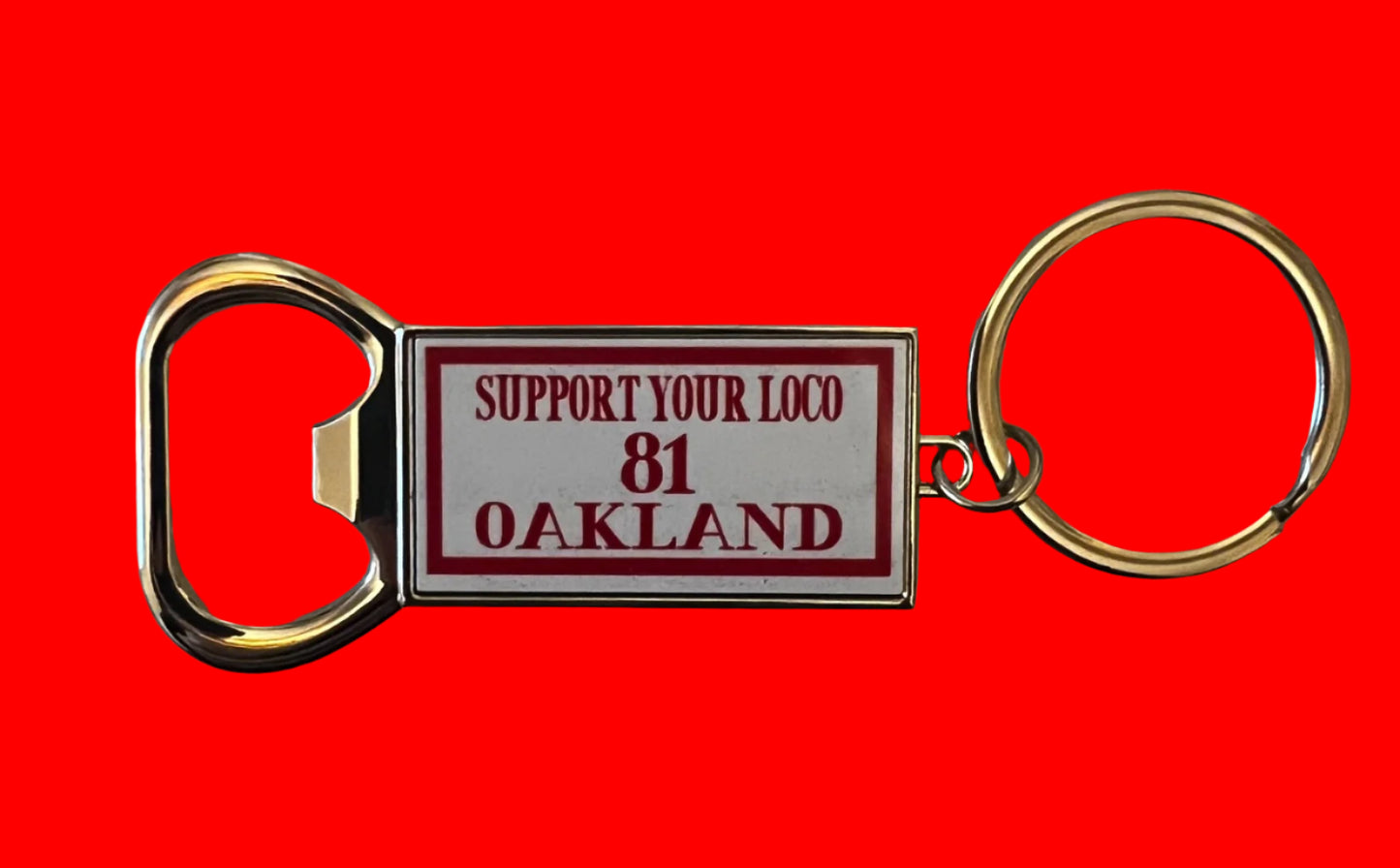 Support Oakland Bottle Opener Keychains- (3 Options)