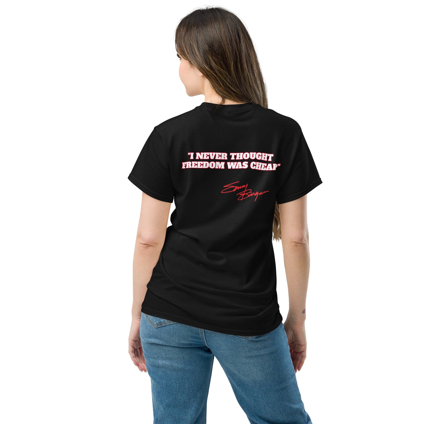 Free Sonny Barger/Never Thought Freedom was Cheap-Men's classic tee ®