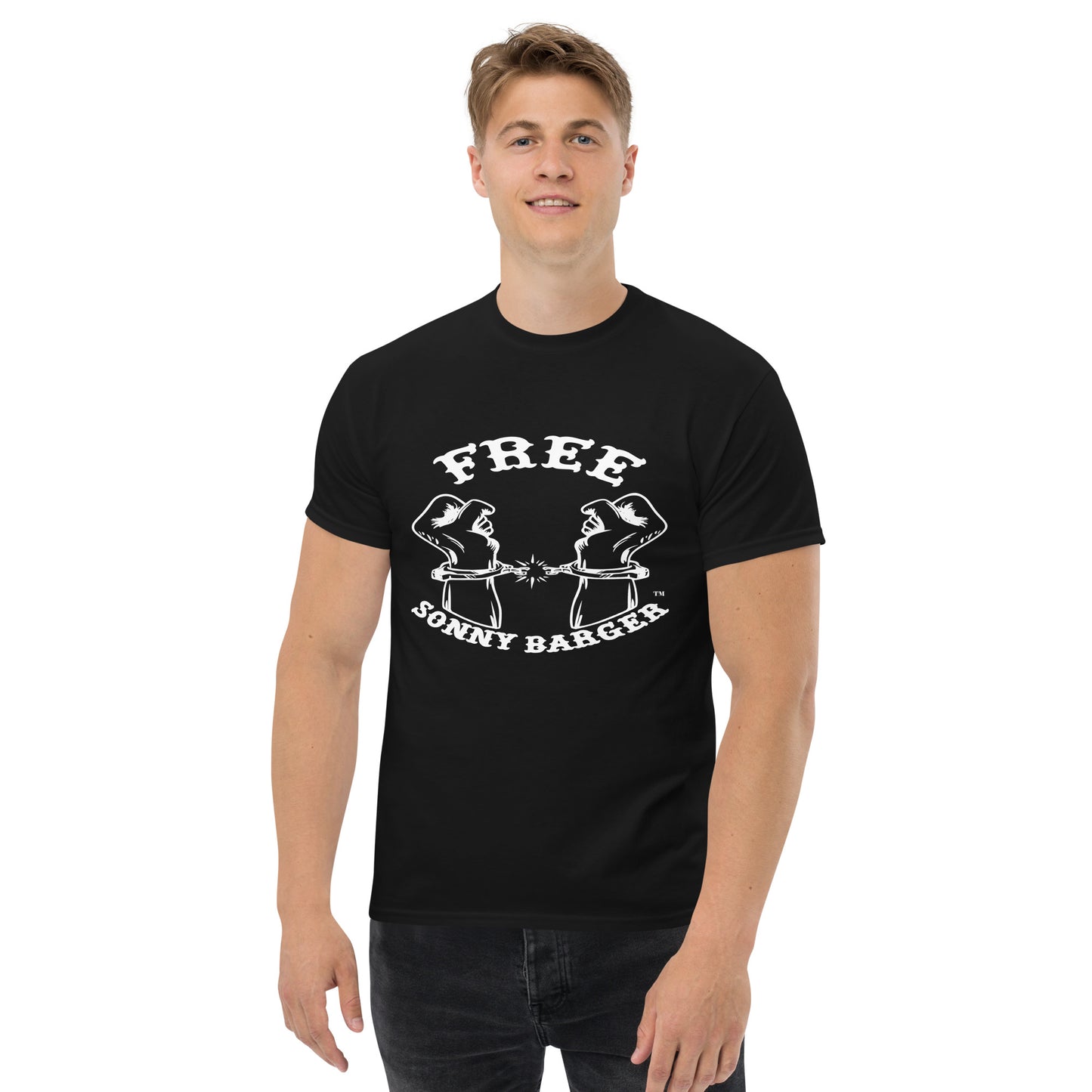 Free Sonny Barger/Never Thought Freedom was Cheap-Men's classic tee ®