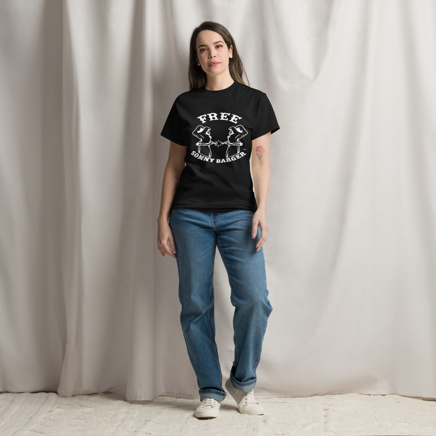 Free Sonny Barger/Never Thought Freedom was Cheap-Men's classic tee ®