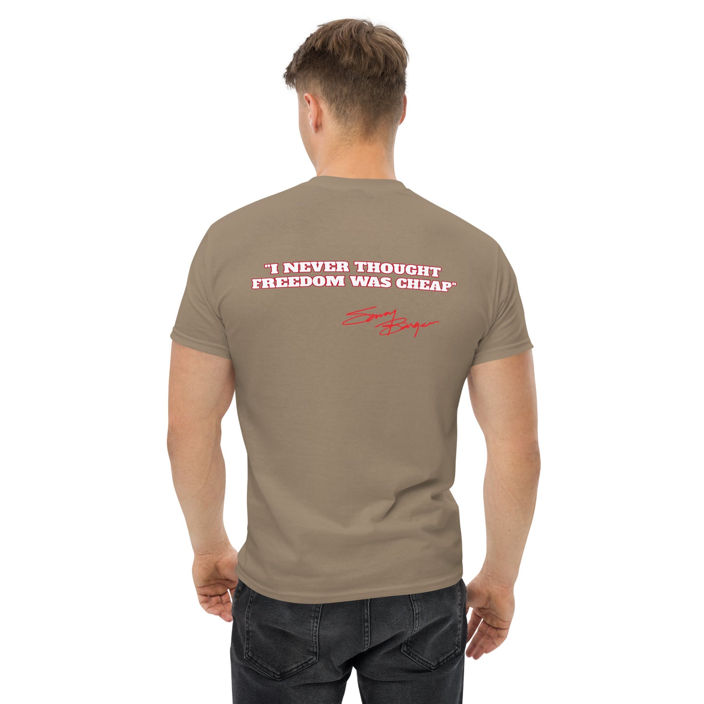 Free Sonny Barger/Never Thought Freedom was Cheap-Men's classic tee ®