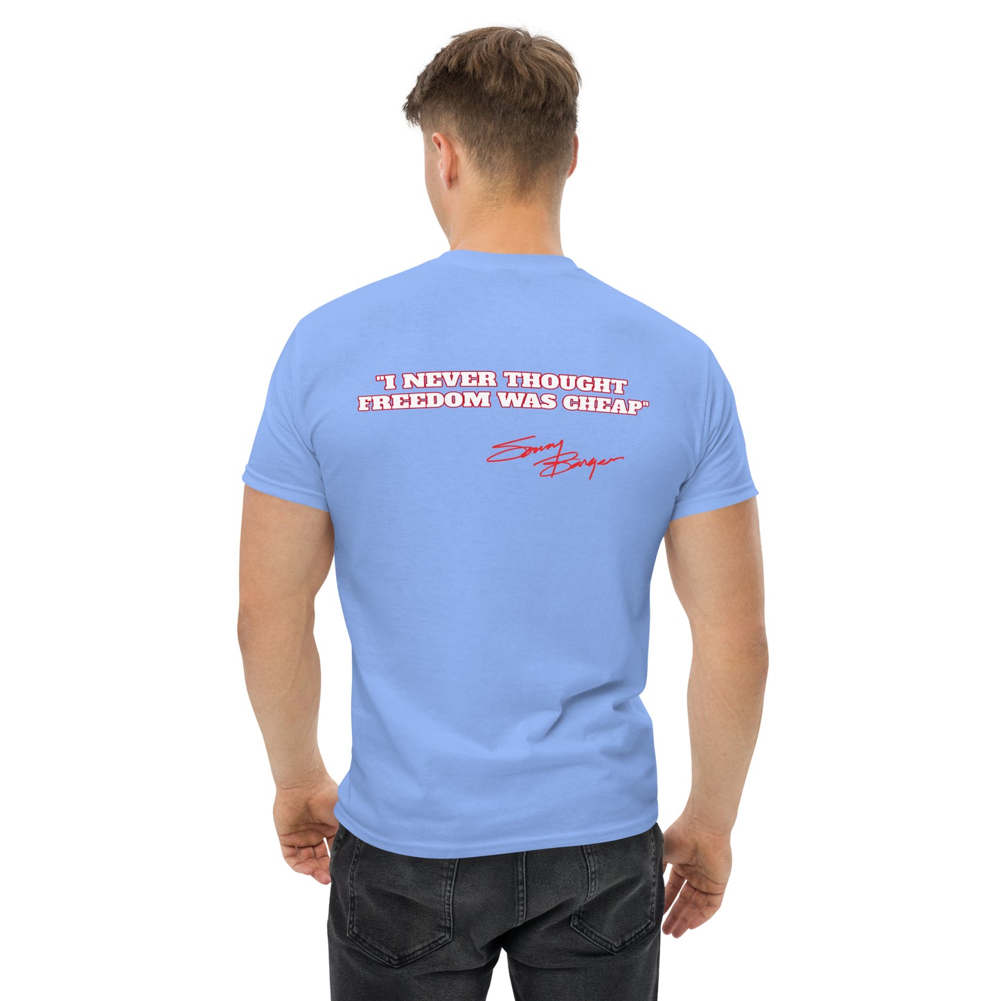 Free Sonny Barger/Never Thought Freedom was Cheap-Men's classic tee ®