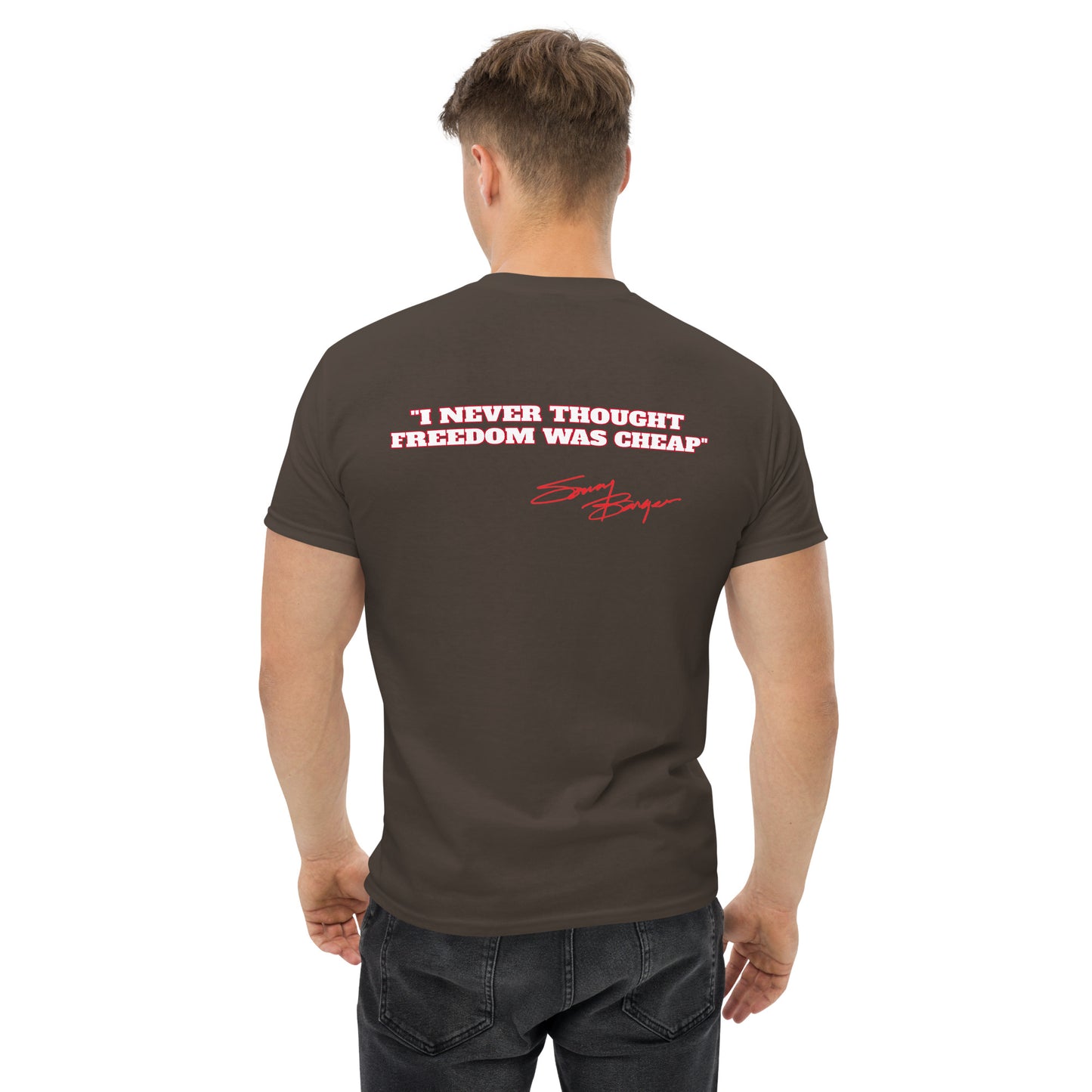 Free Sonny Barger/Never Thought Freedom was Cheap-Men's classic tee ®