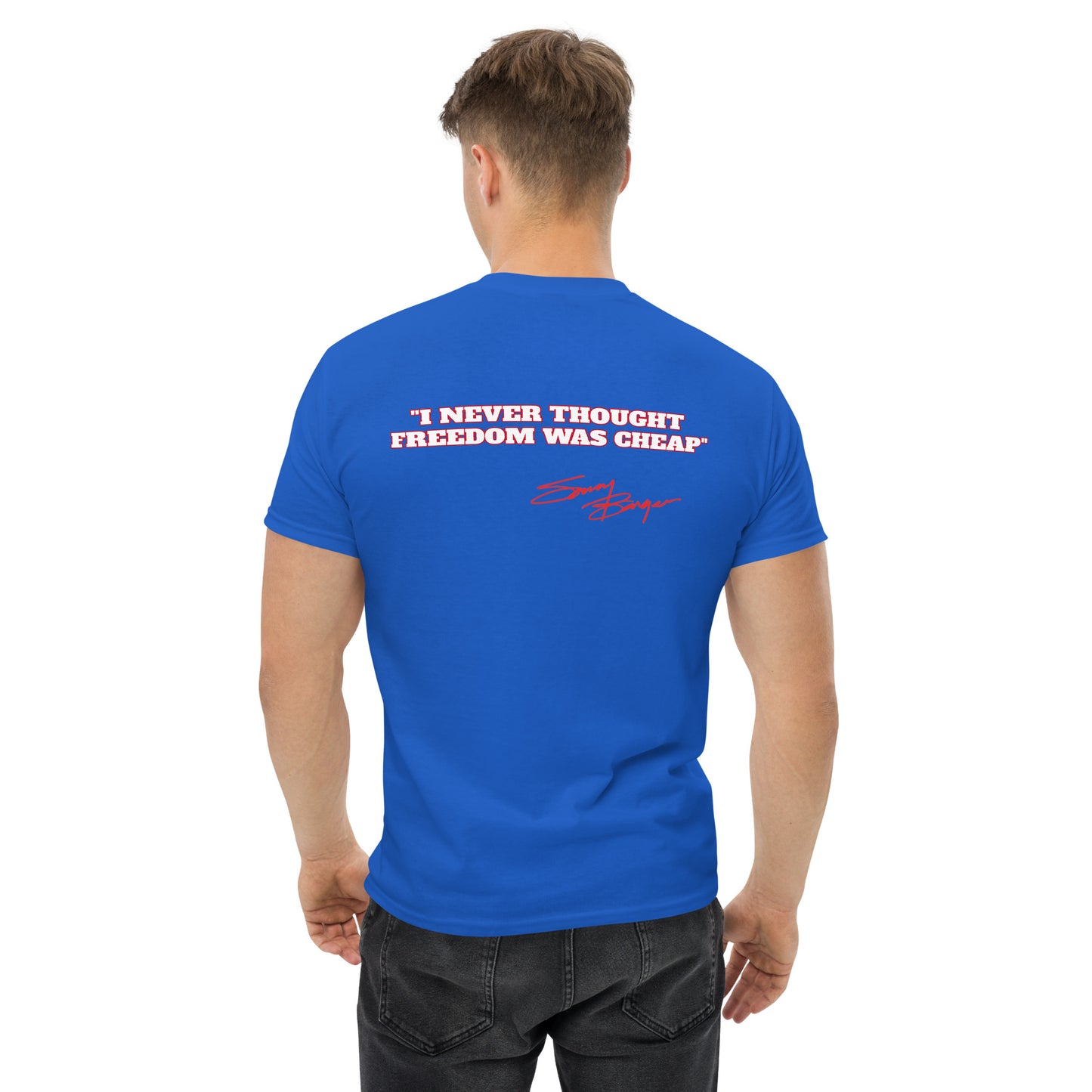 Free Sonny Barger/Never Thought Freedom was Cheap-Men's classic tee ®