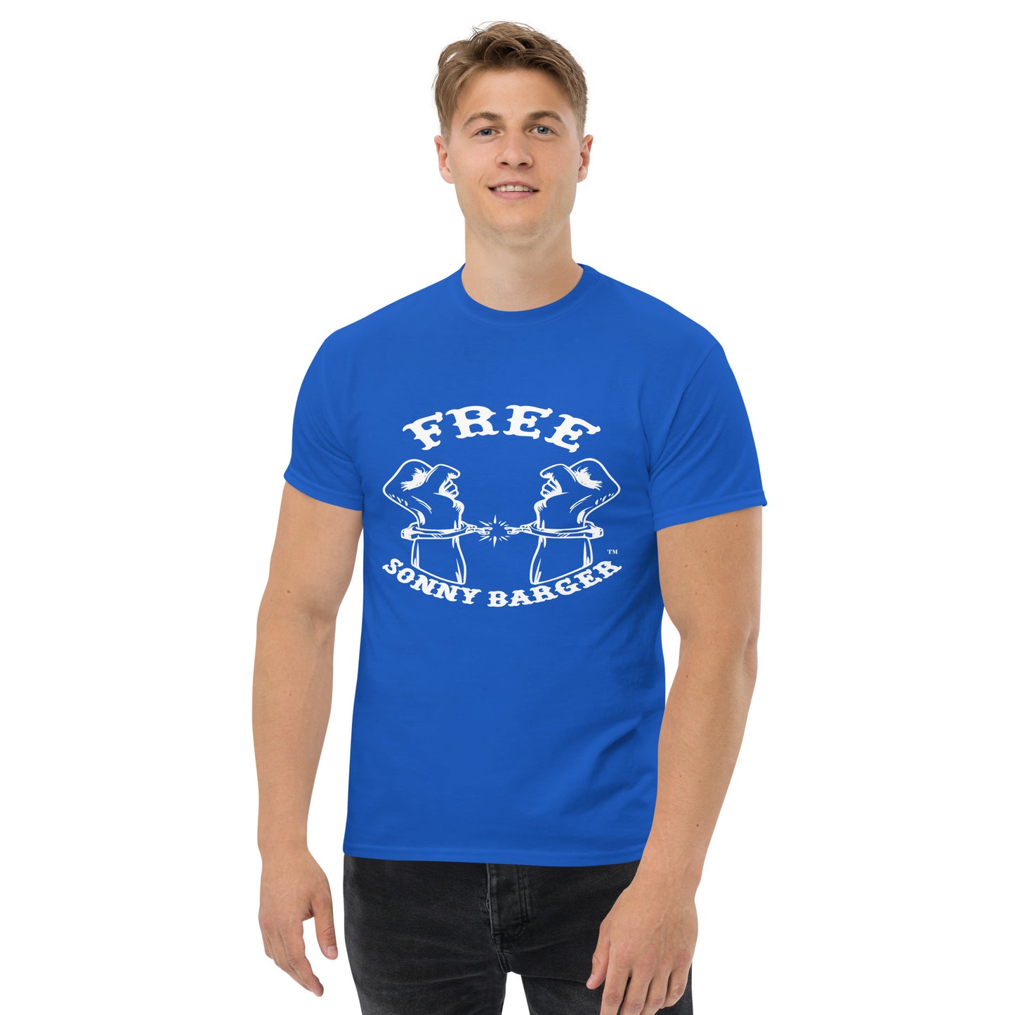 Free Sonny Barger/Never Thought Freedom was Cheap-Men's classic tee ®
