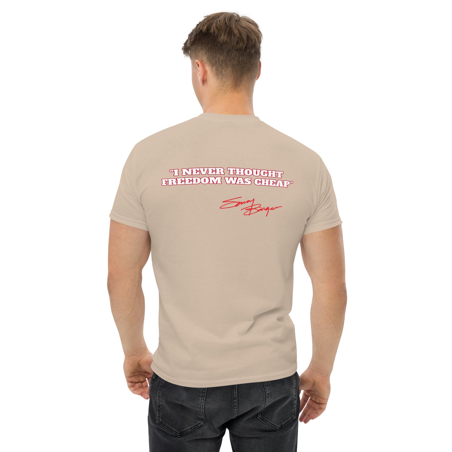 Free Sonny Barger/Never Thought Freedom was Cheap-Men's classic tee ®
