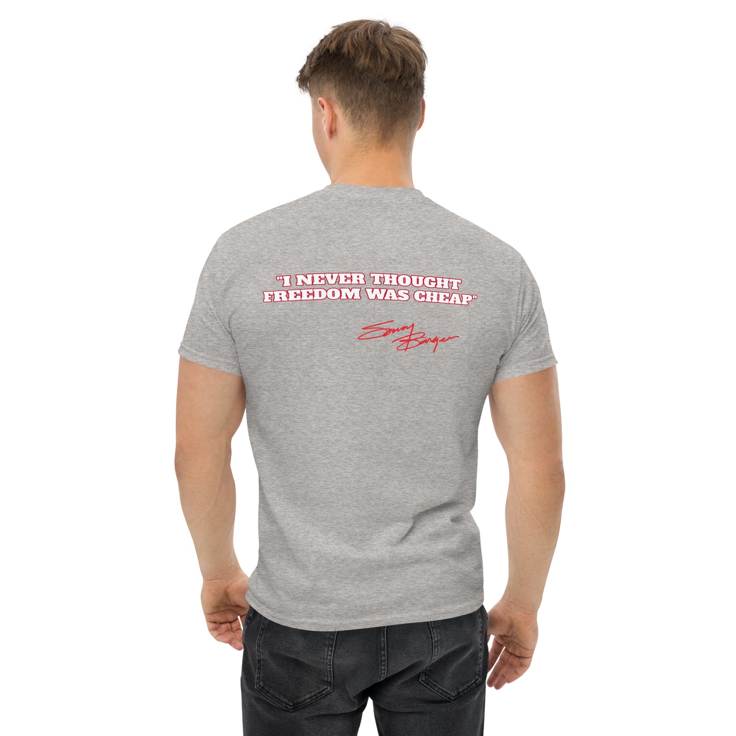 Free Sonny Barger/Never Thought Freedom was Cheap-Men's classic tee ®