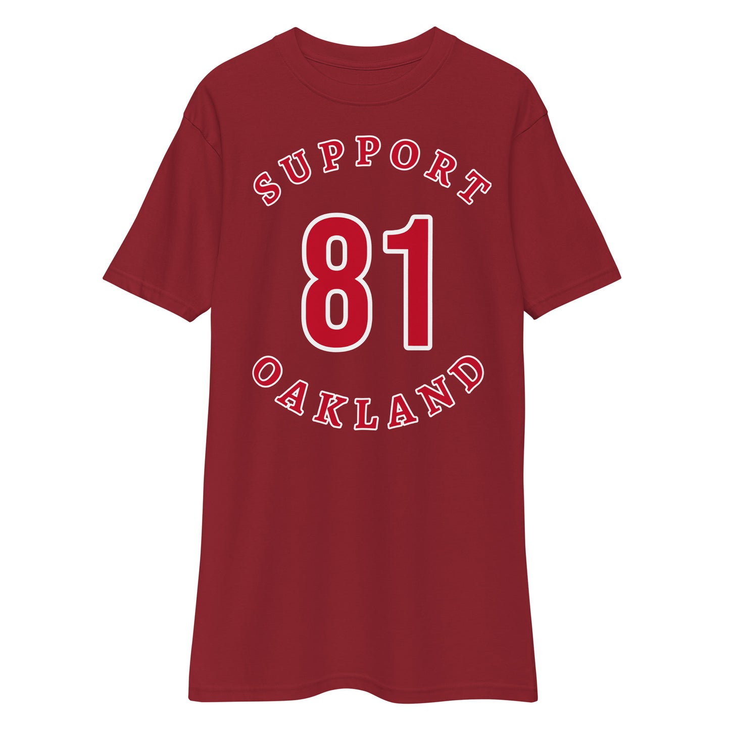 Support 81 Oakland -Men’s premium heavyweight tee