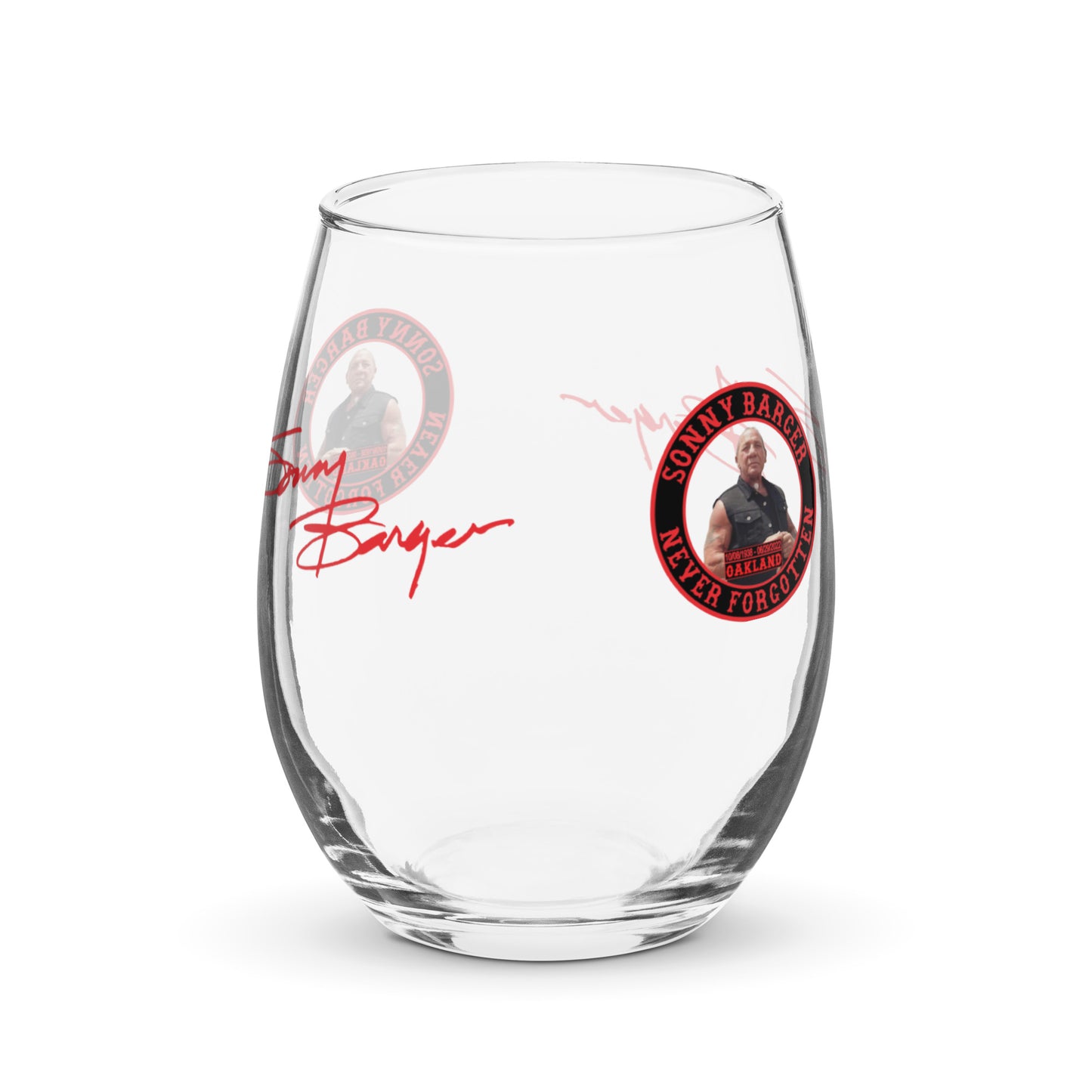 Sonny Barger Never Forgotten -Stemless wine glass