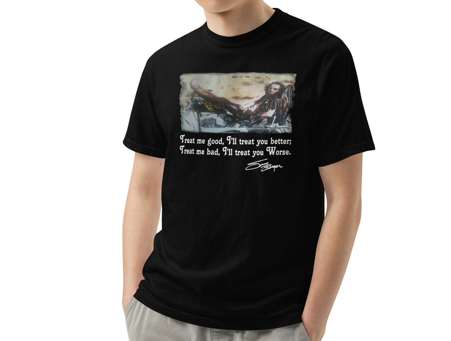 SONNY'S TREAT ME GOOD-Heavyweight t-shirt