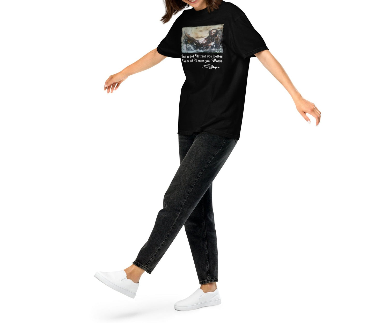 SONNY'S TREAT ME GOOD-Heavyweight t-shirt