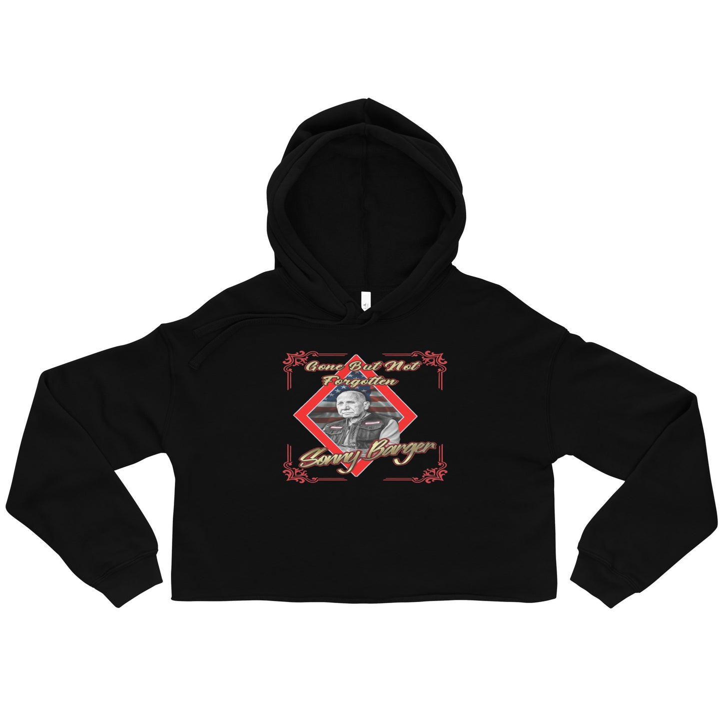 Gone But Not Forgotten Sonny Barger-Crop Hoodie