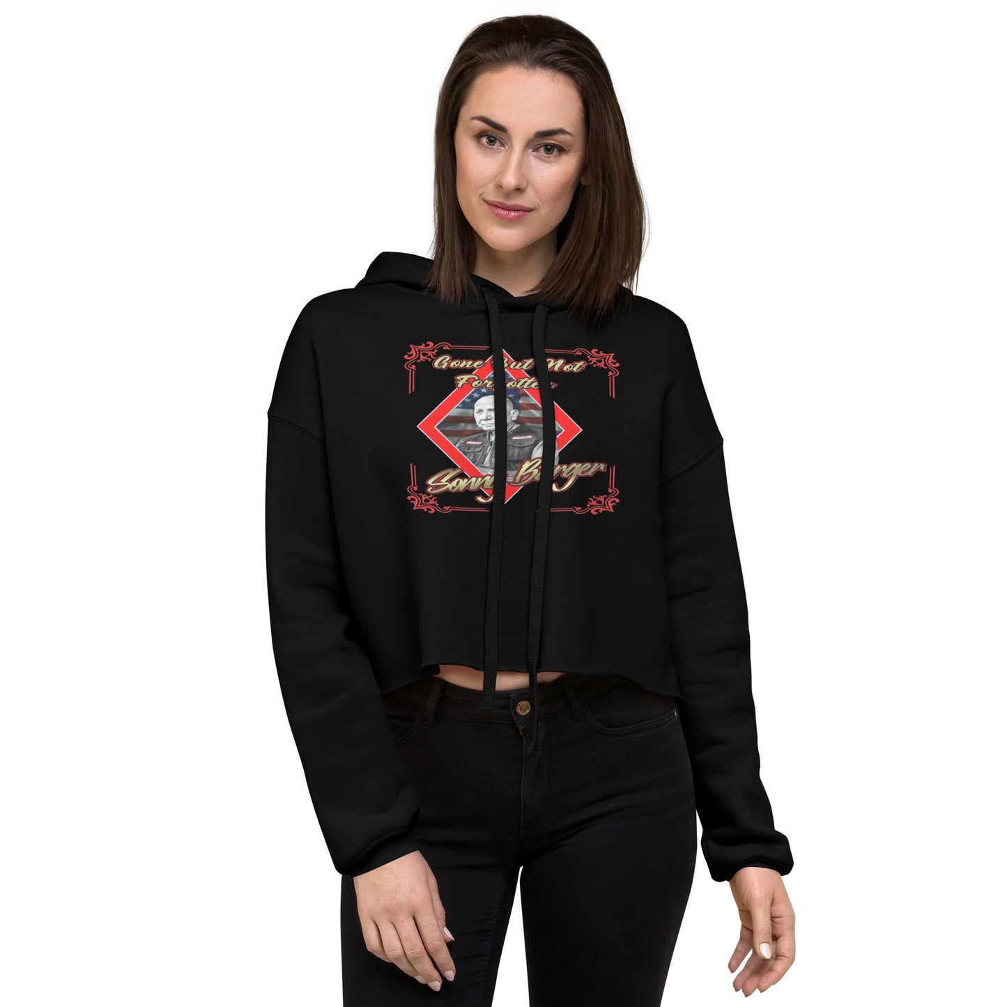 Gone But Not Forgotten Sonny Barger-Crop Hoodie