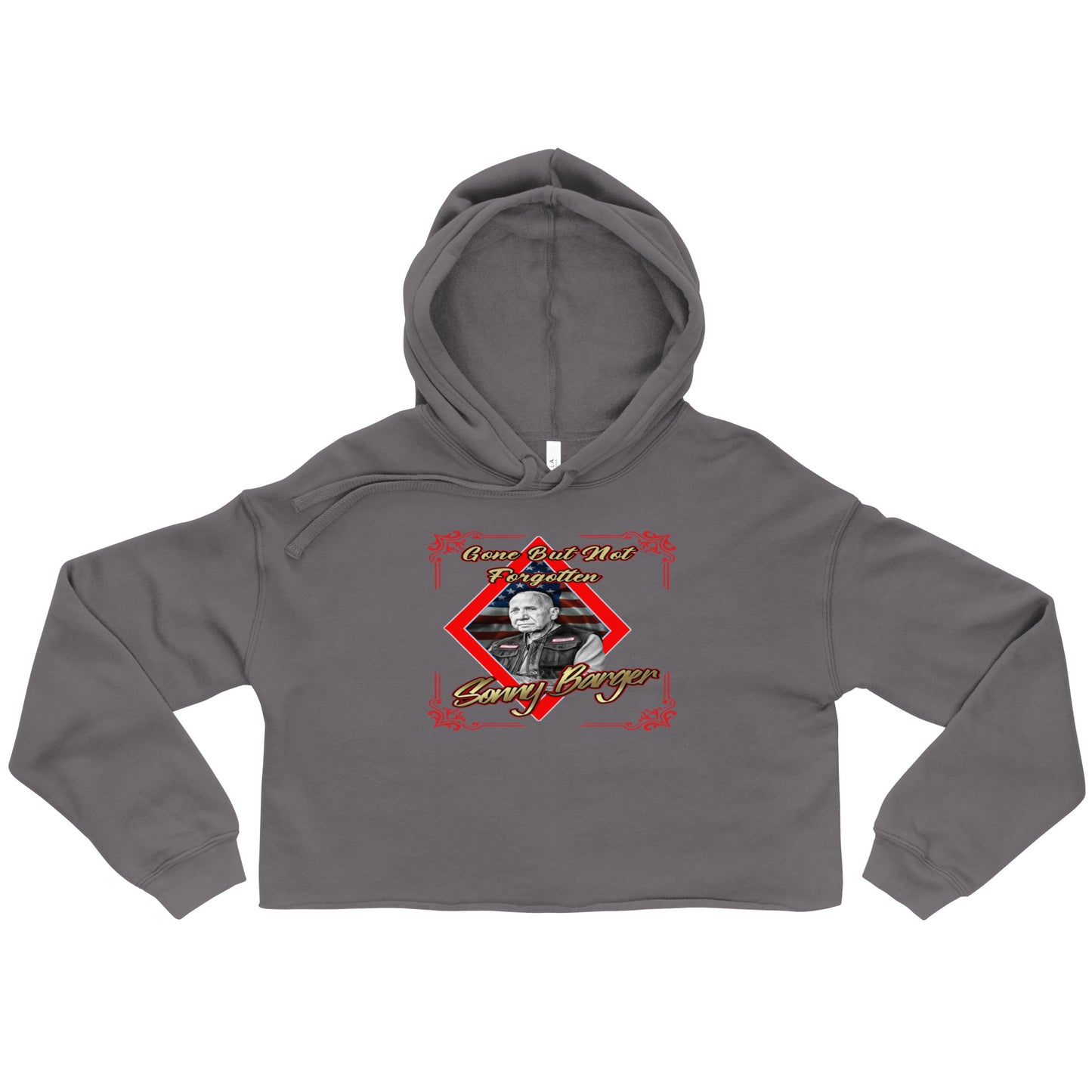 Gone But Not Forgotten Sonny Barger-Crop Hoodie