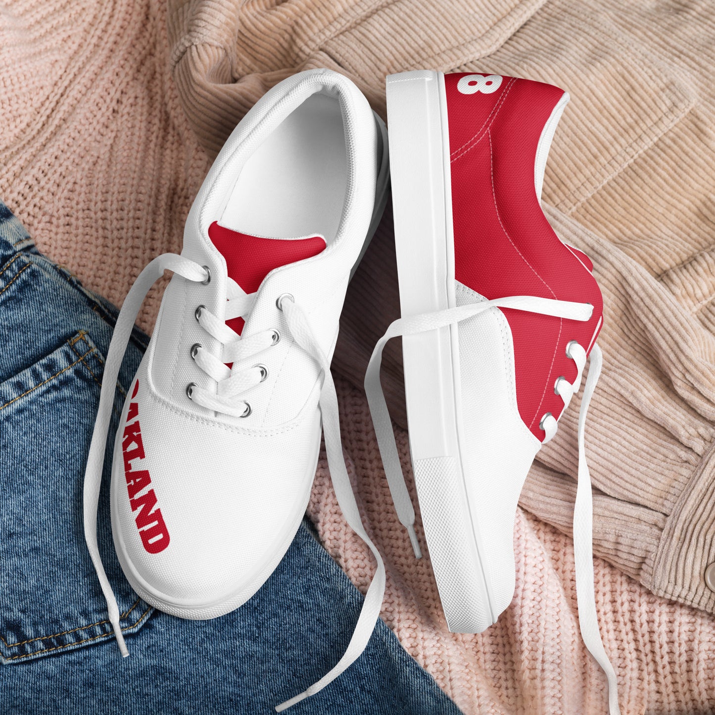 Oakland 81 Support=Women’s lace-up canvas shoes