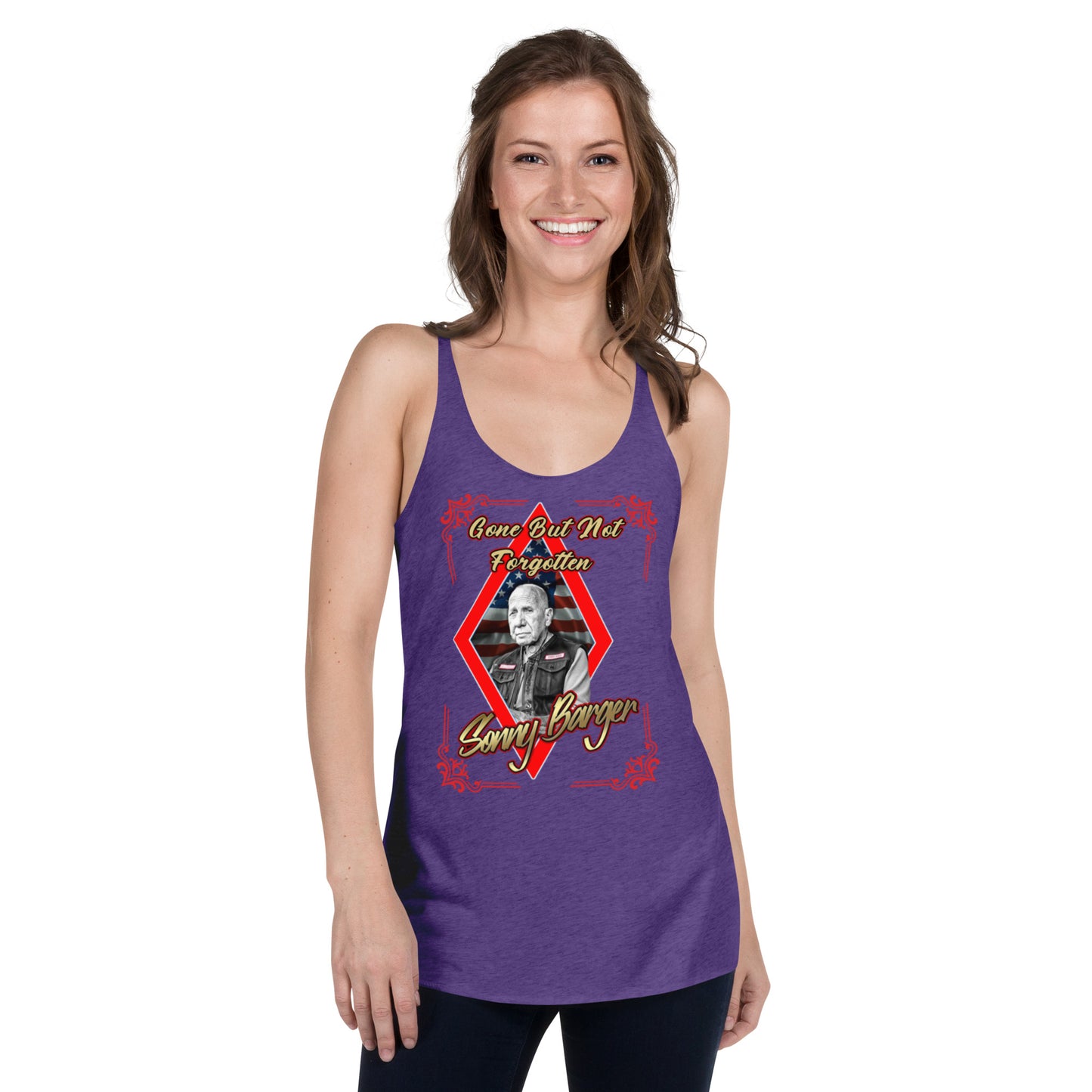 Gone But Not Forgotten Sonny Barger -Women's Racerback Tank
