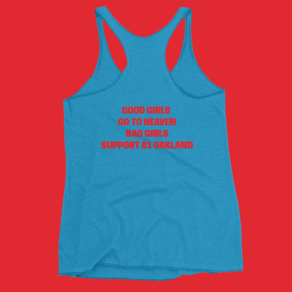 SUPPORT 81 OAKLAND-Women's Racerback Tank