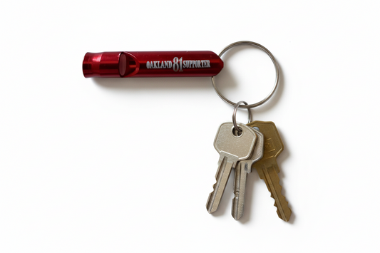 Oakland 81 Supporter Whistle keychain