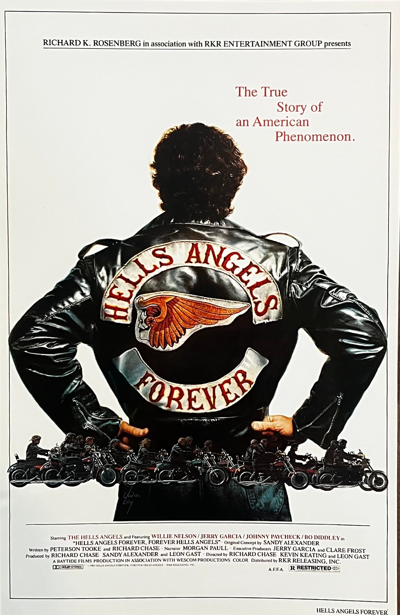 24"W X 37" -HELLS ANGELS FOREVER POSTER