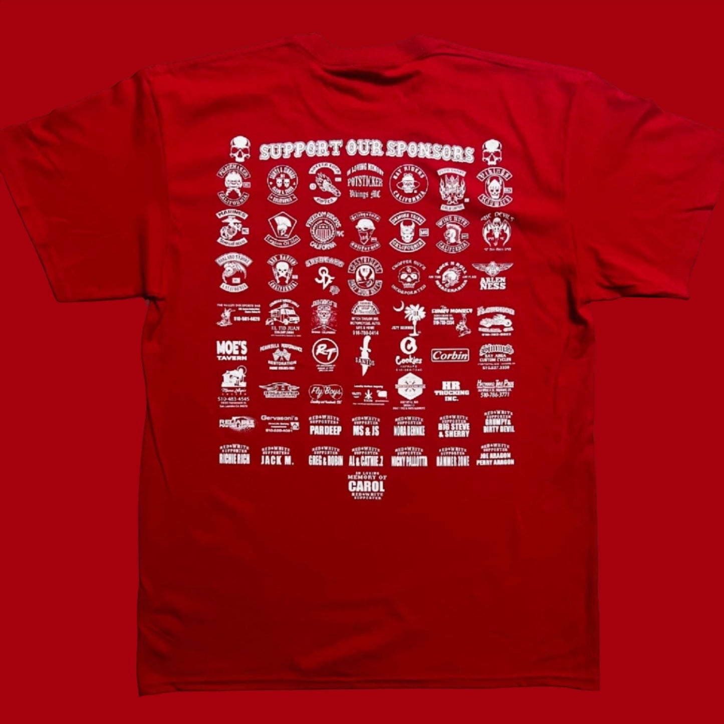 2024 Red and White Poker Run T-Shirt