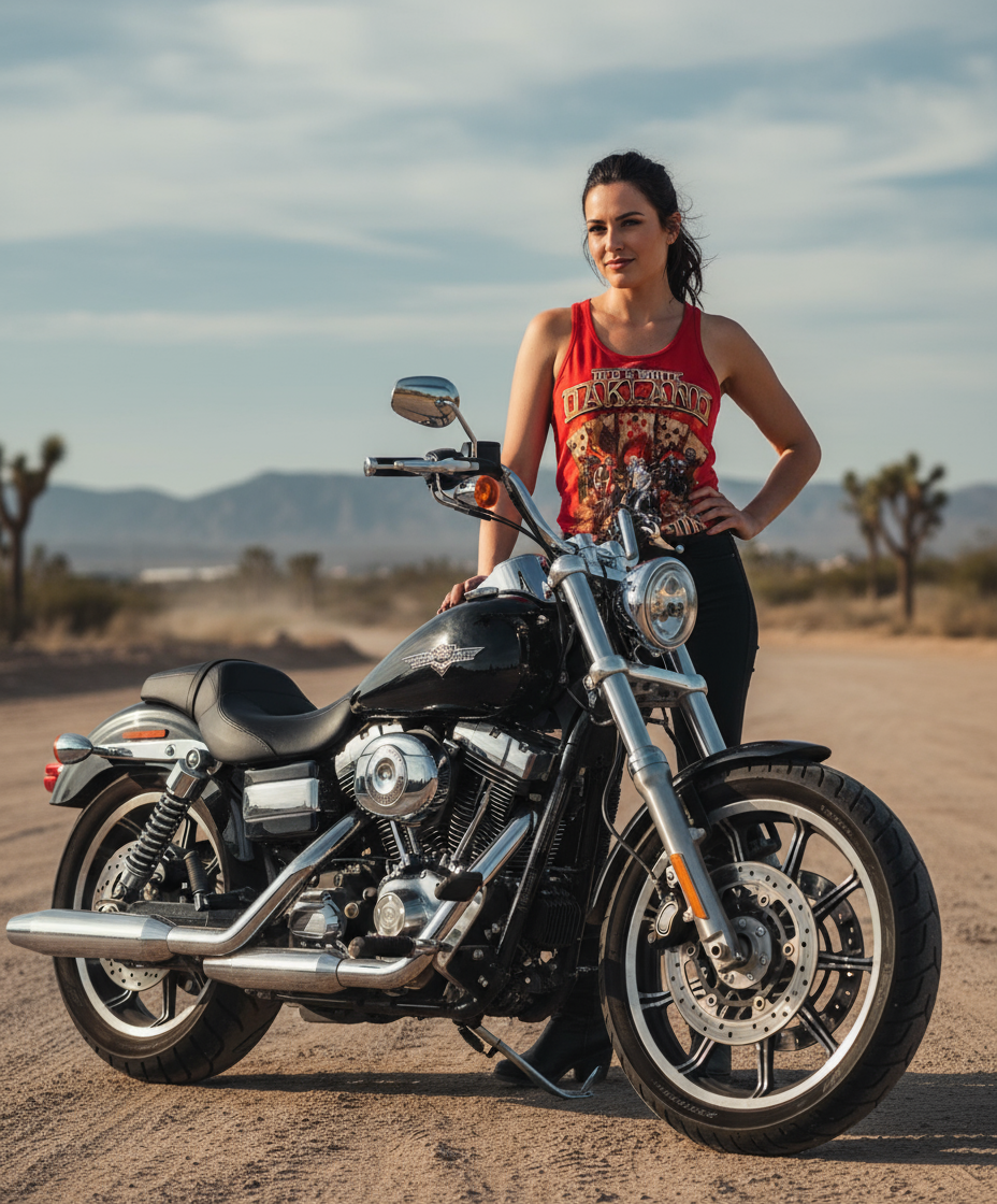 LADIES-2024 Red and White poker run tank top