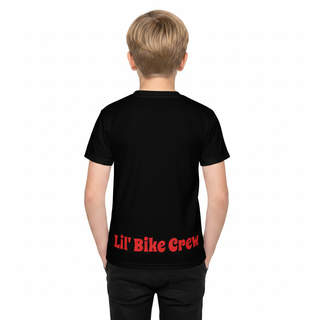 Lil' Bike Crew-Kids crew neck t-shirt