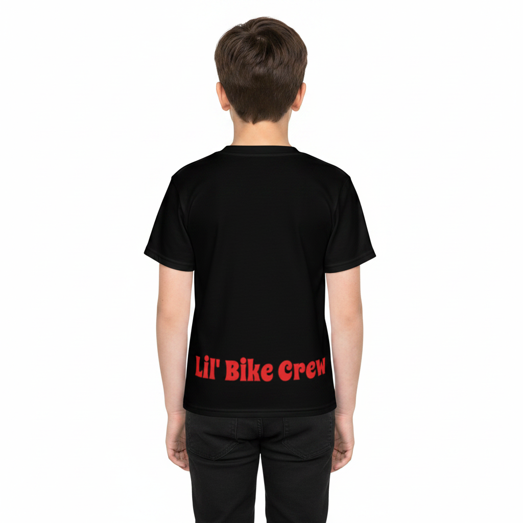 Lil' Bike Crew-Kids crew neck t-shirt