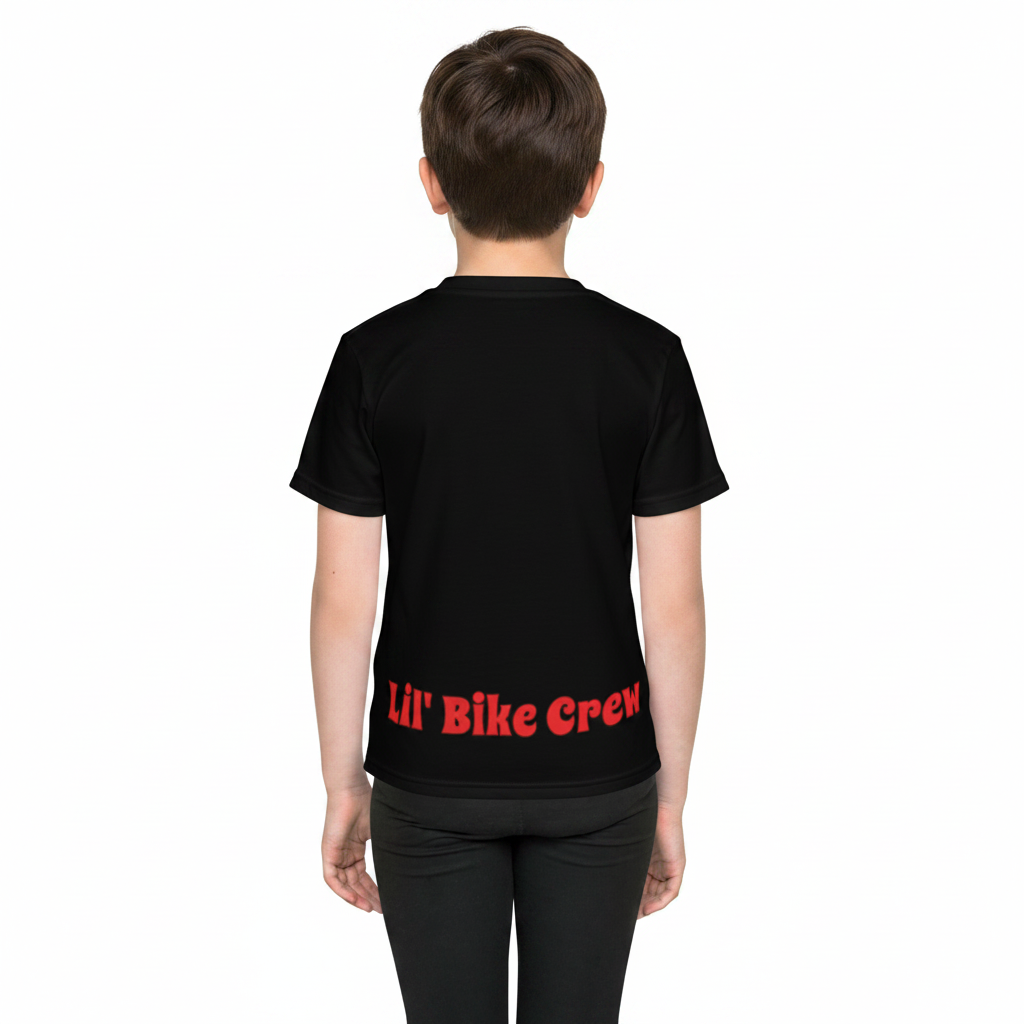 Lil' Bike Crew-Kids crew neck t-shirt