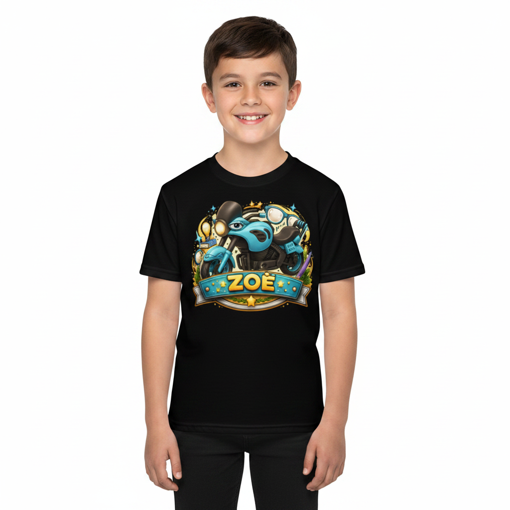 Lil' Bike Crew-Kids crew neck t-shirt