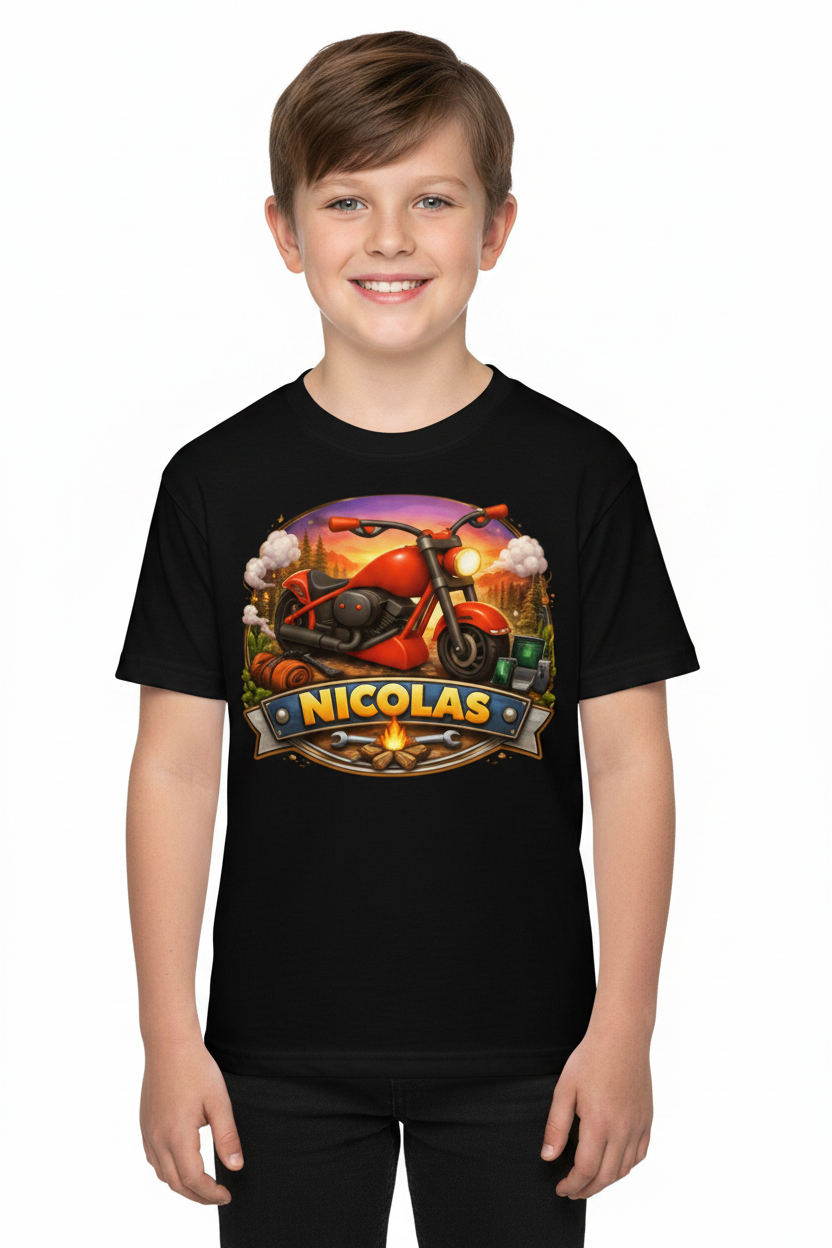Lil' Bike Crew-Kids crew neck t-shirt