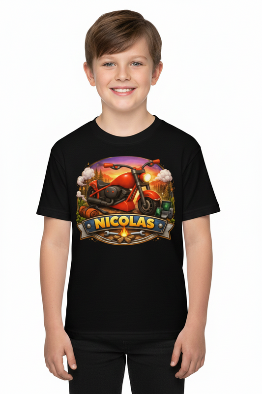 Lil' Bike Crew-Kids crew neck t-shirt