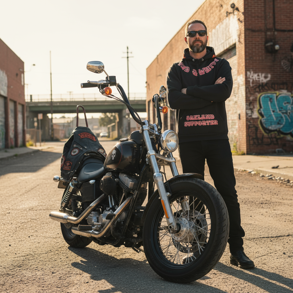 Support Oakland- cotton hoodie