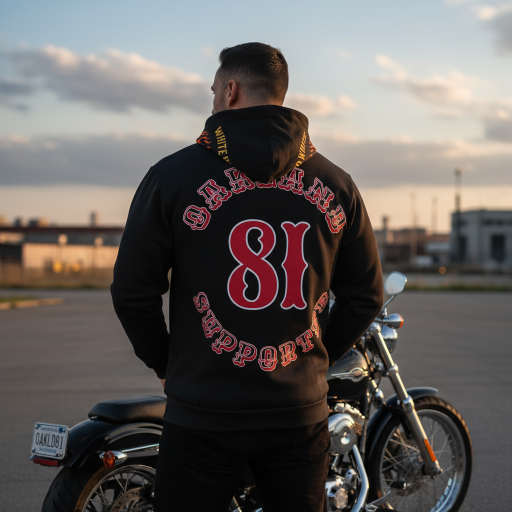 Support Oakland- cotton hoodie