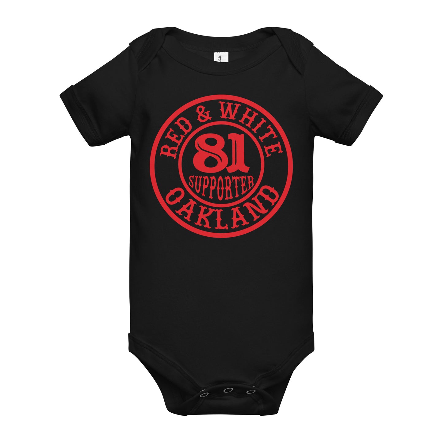 Support 81 Oakland -Baby short sleeve one piece