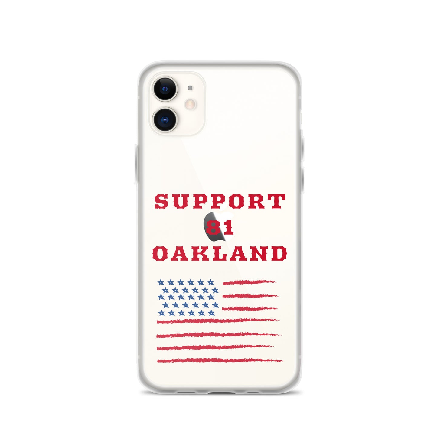 Support 81 Oakland-Clear Case for iPhone®