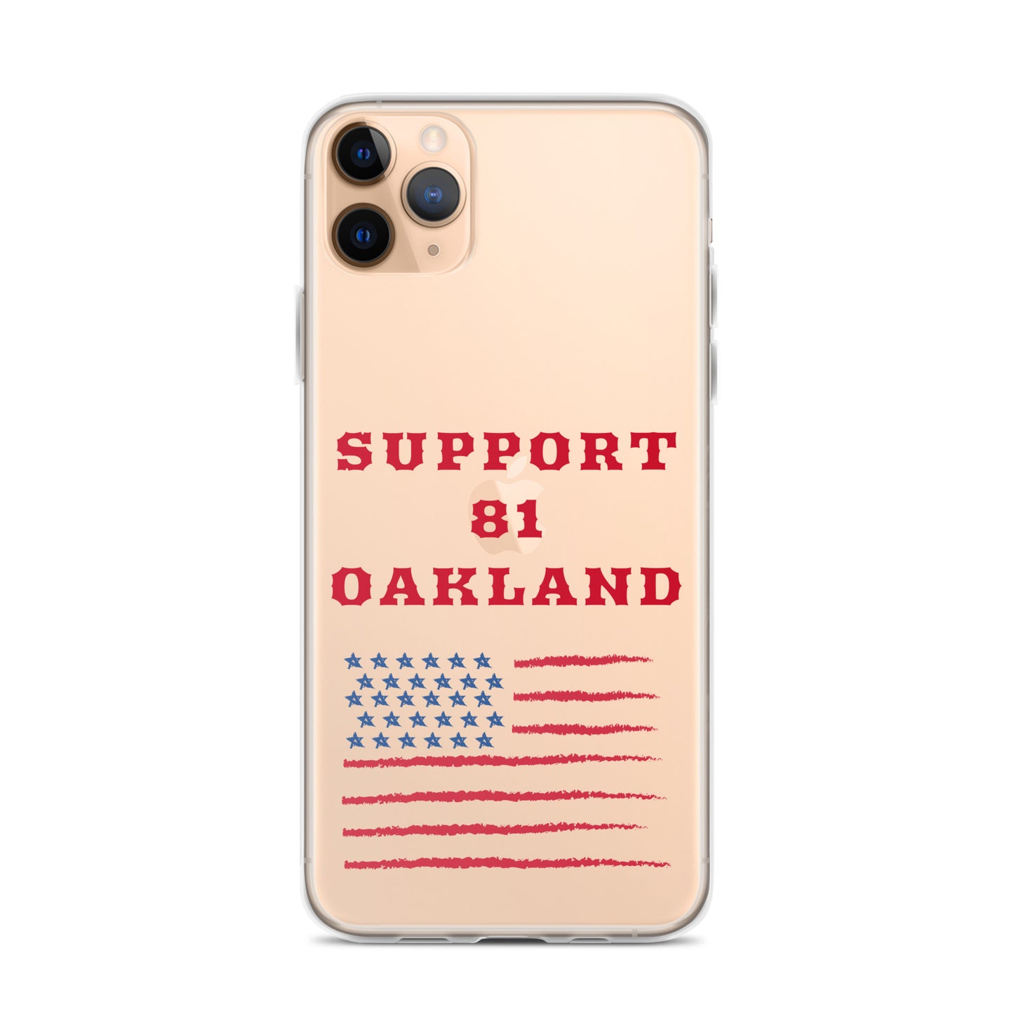 Support 81 Oakland-Clear Case for iPhone®