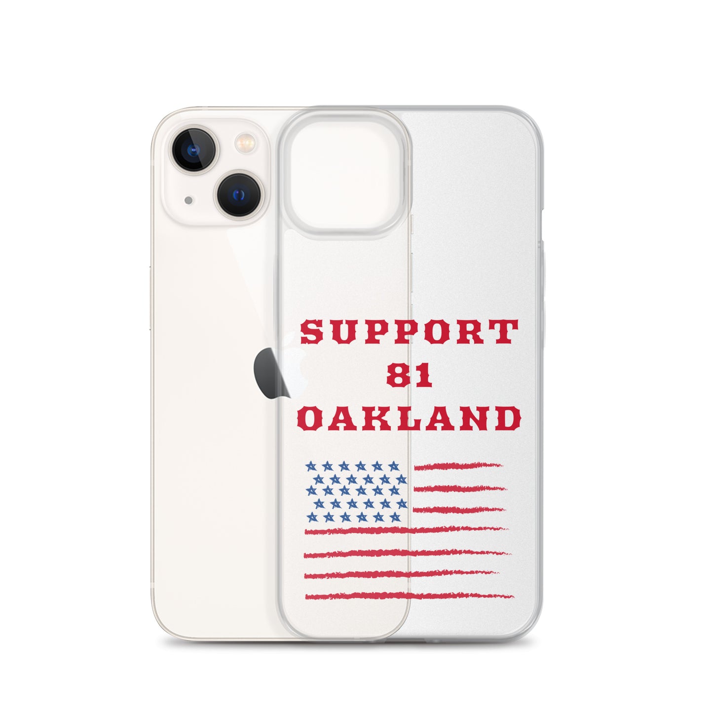 Support 81 Oakland-Clear Case for iPhone®