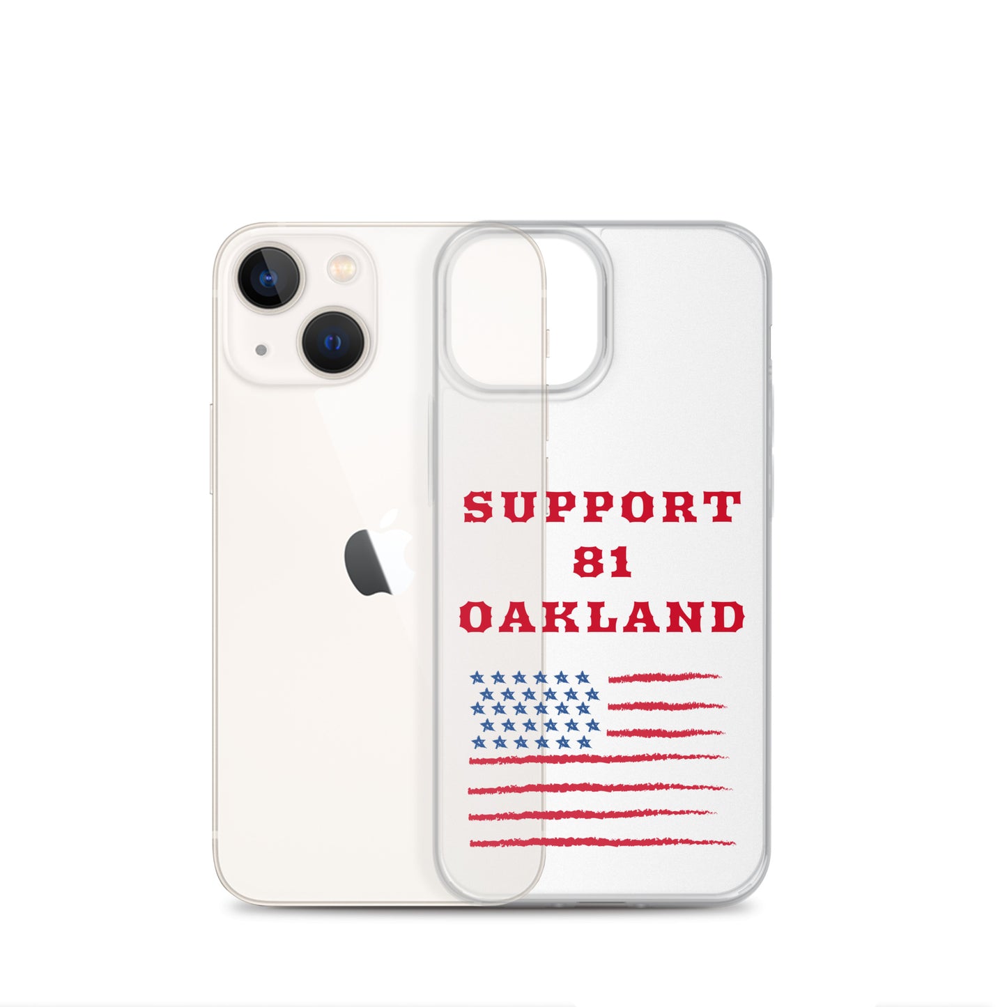 Support 81 Oakland-Clear Case for iPhone®