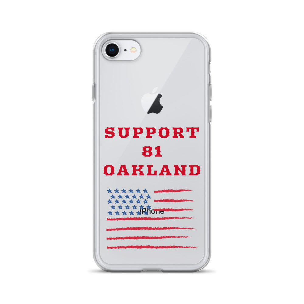 Support 81 Oakland-Clear Case for iPhone®