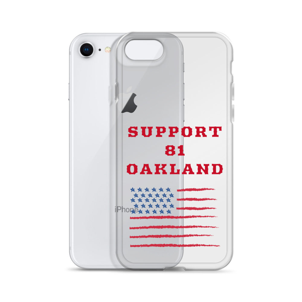 Support 81 Oakland-Clear Case for iPhone®