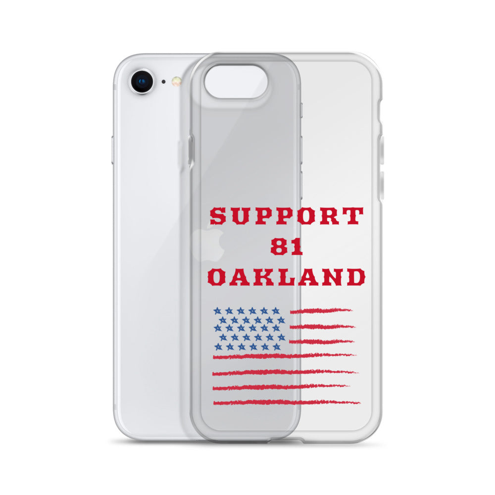 Support 81 Oakland-Clear Case for iPhone®