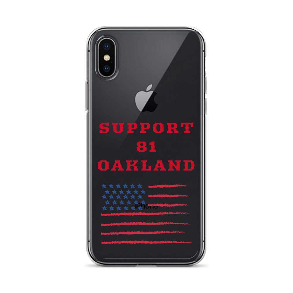 Support 81 Oakland-Clear Case for iPhone®