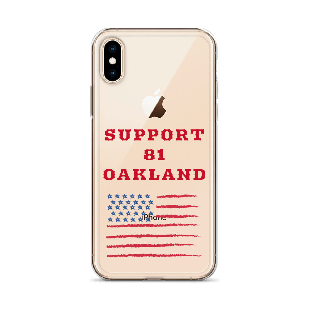 Support 81 Oakland-Clear Case for iPhone®