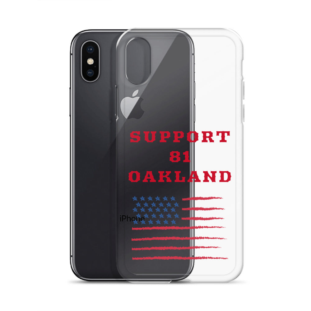 Support 81 Oakland-Clear Case for iPhone®