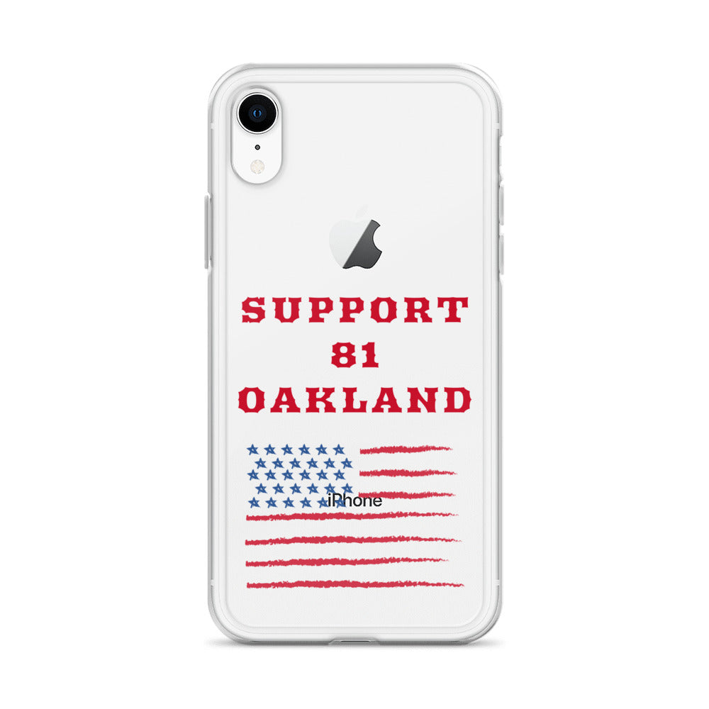 Support 81 Oakland-Clear Case for iPhone®