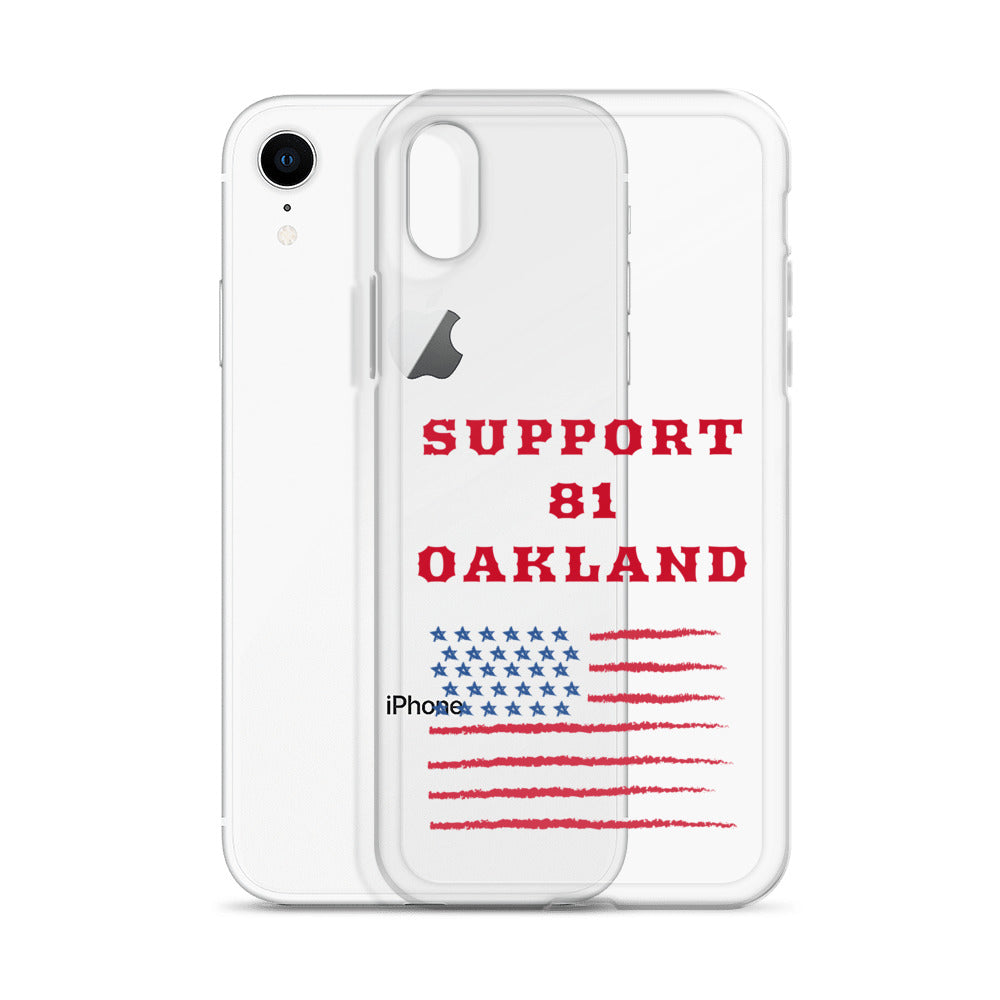 Support 81 Oakland-Clear Case for iPhone®