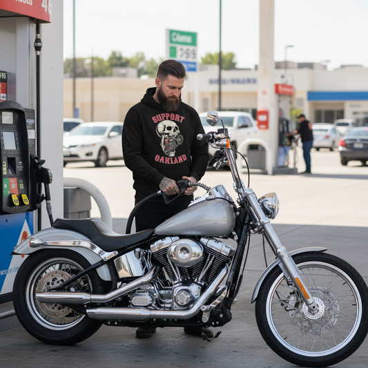 Support Oakland-Men’s box hoodie