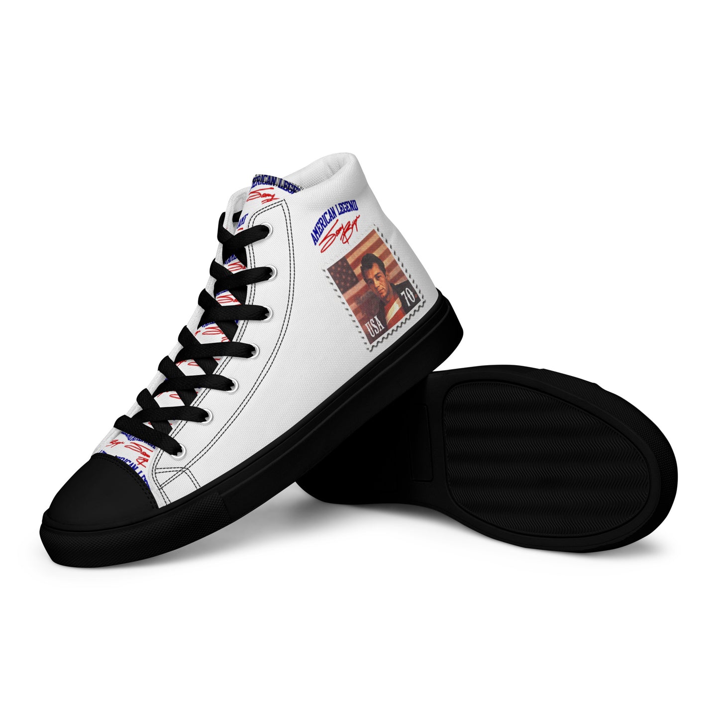 American Legend Sonny Barger -Men’s high top canvas shoes