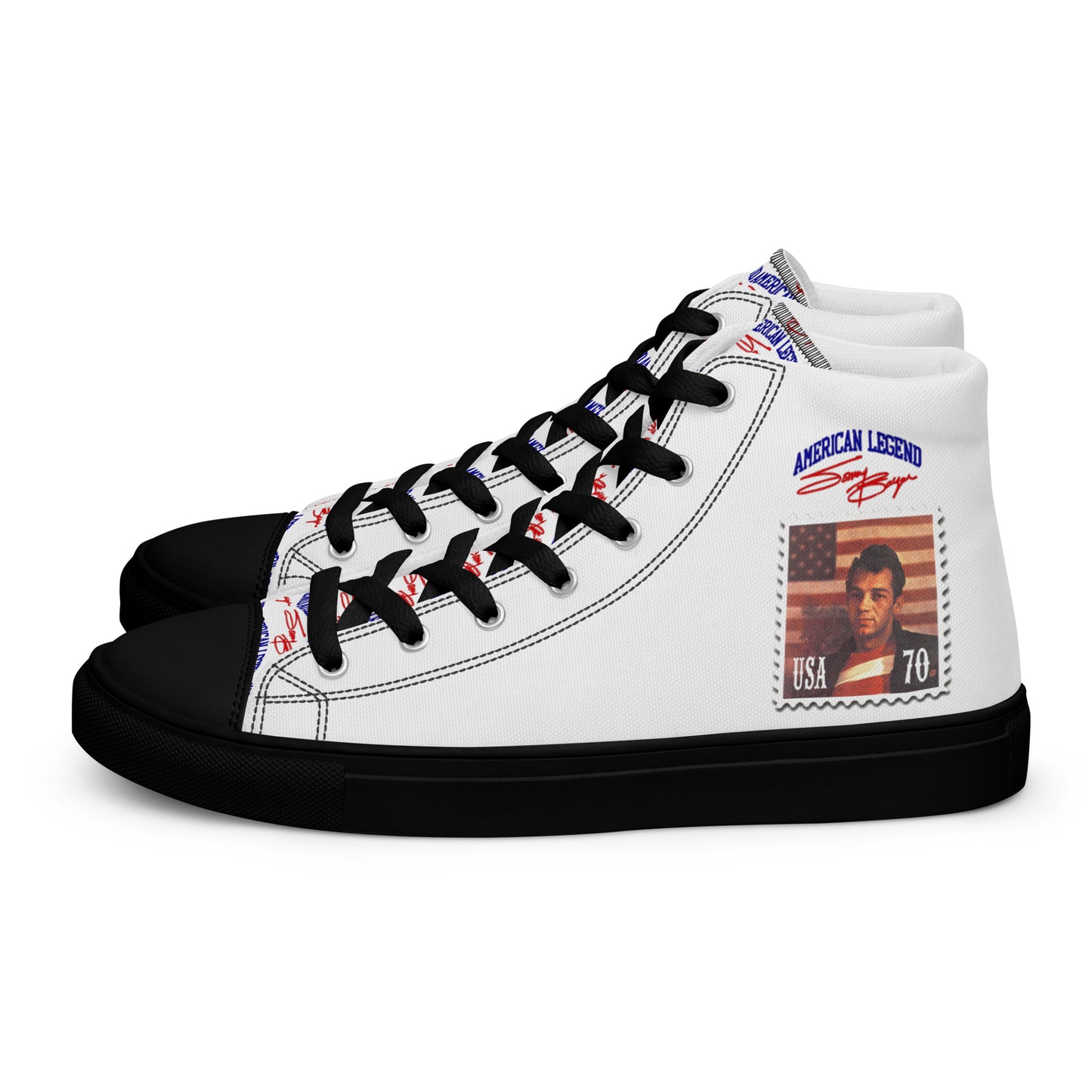 American Legend Sonny Barger -Men’s high top canvas shoes