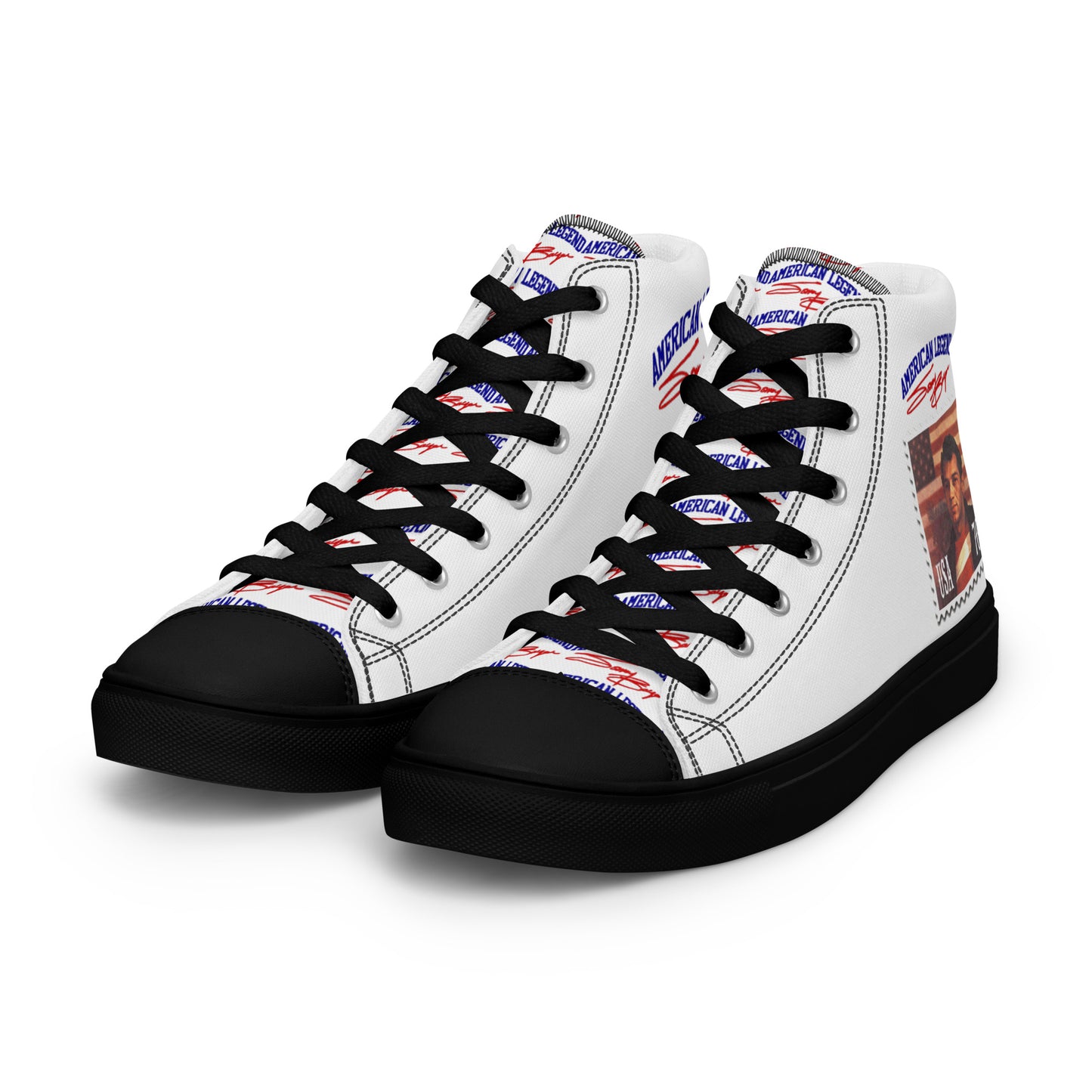 American Legend Sonny Barger -Men’s high top canvas shoes